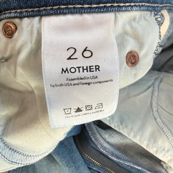 Mother Denim Stunner Zip Ankle Step Fray, 26 - Picture 3 of 5